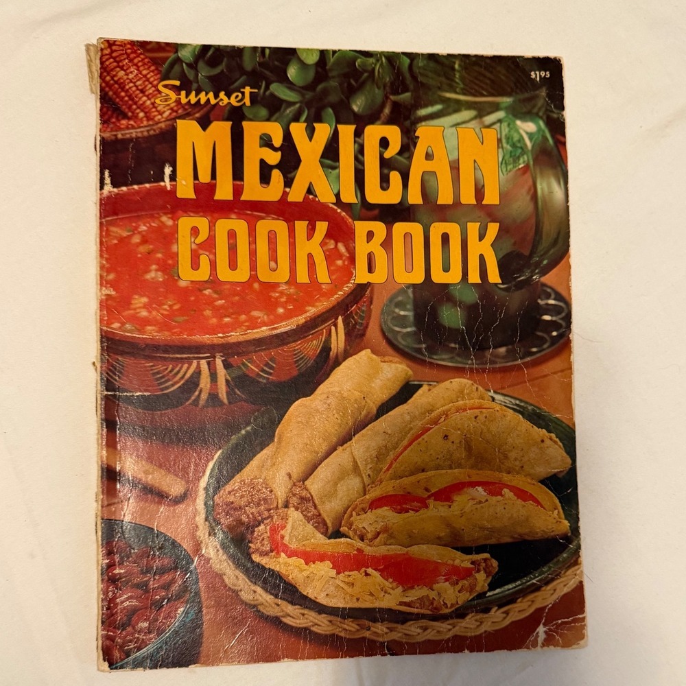 Vintage 1972 Sunset Mexican Cook Book Lane Books Retro Recipes Softcover